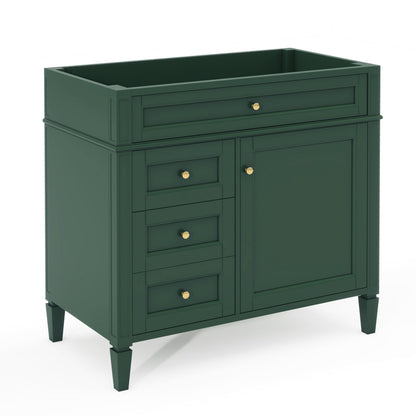 Bathroom Vanity With 2 Drawers And Tip-Out Drawer, Storage Cabinet