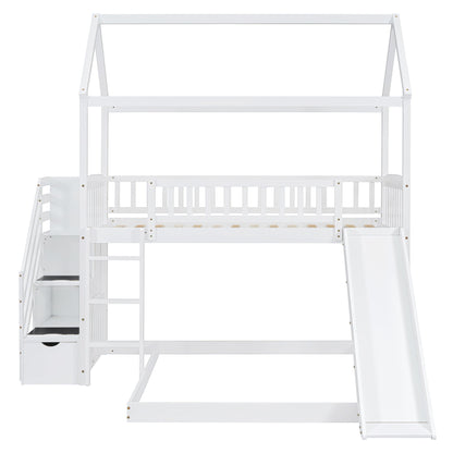 House Bunk Bed With Slide