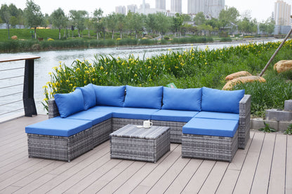 Patio Sofa With Cushions