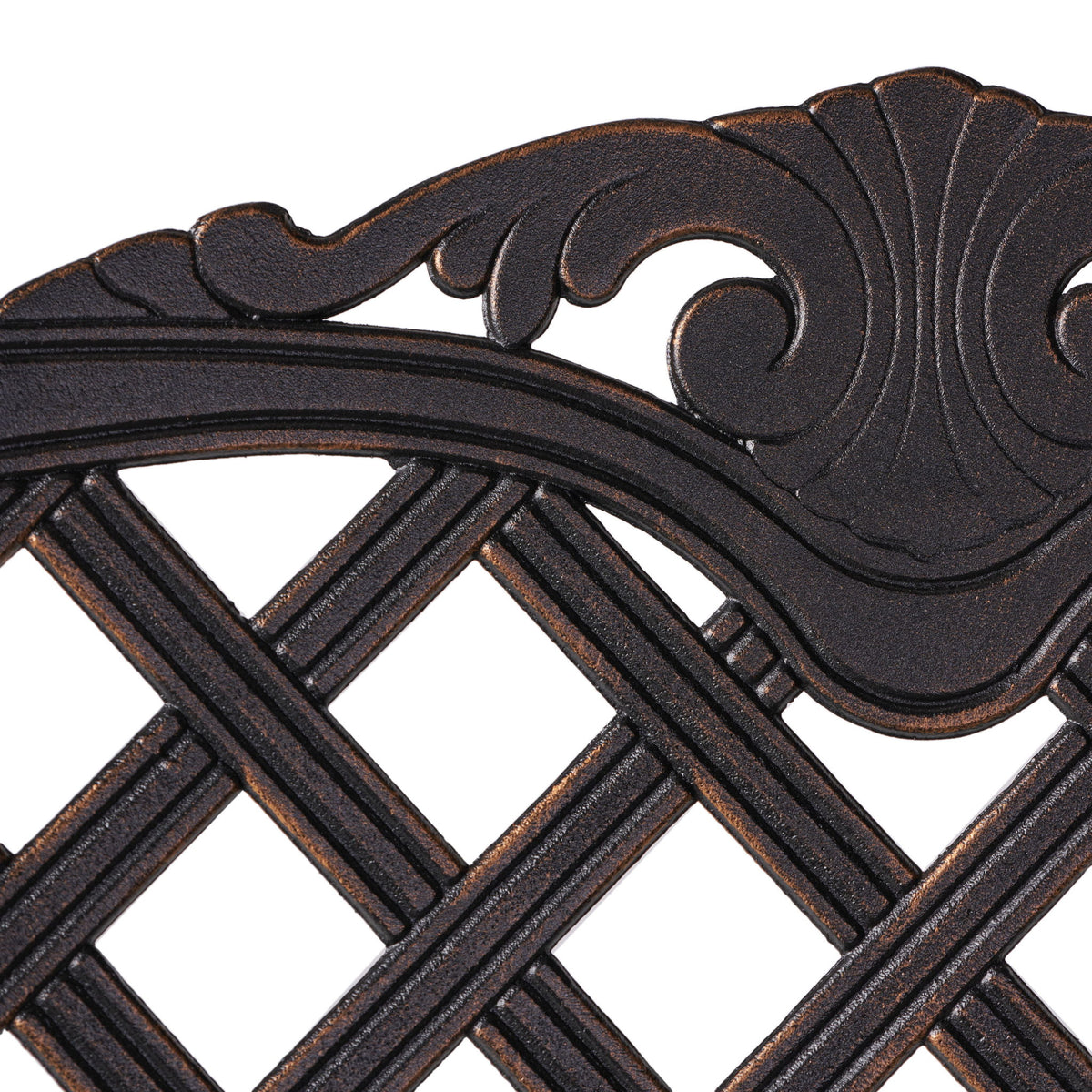 Cast Aluminum Bar Stool - Copper