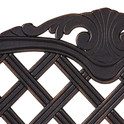 Cast Aluminum Bar Stool - Copper