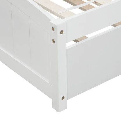Platform Bed & Headboard, Footboard And Wood Slat Support