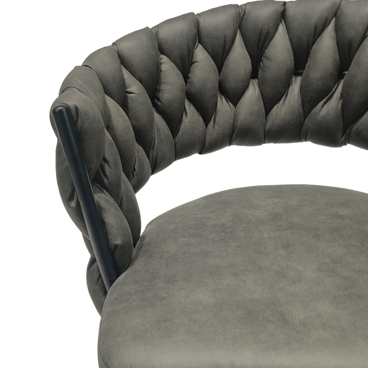 Bar Stool 360 Swivel With Back Footrest