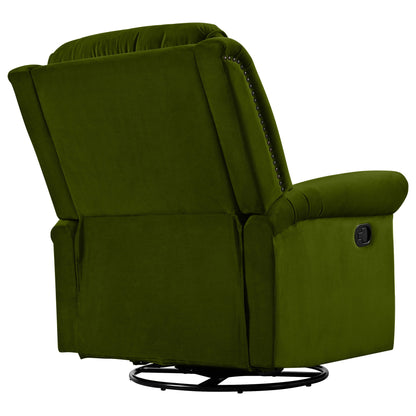 360 Degrees Swivel Recliner Manual Rocking Recliner Home With Adjustable Backrest