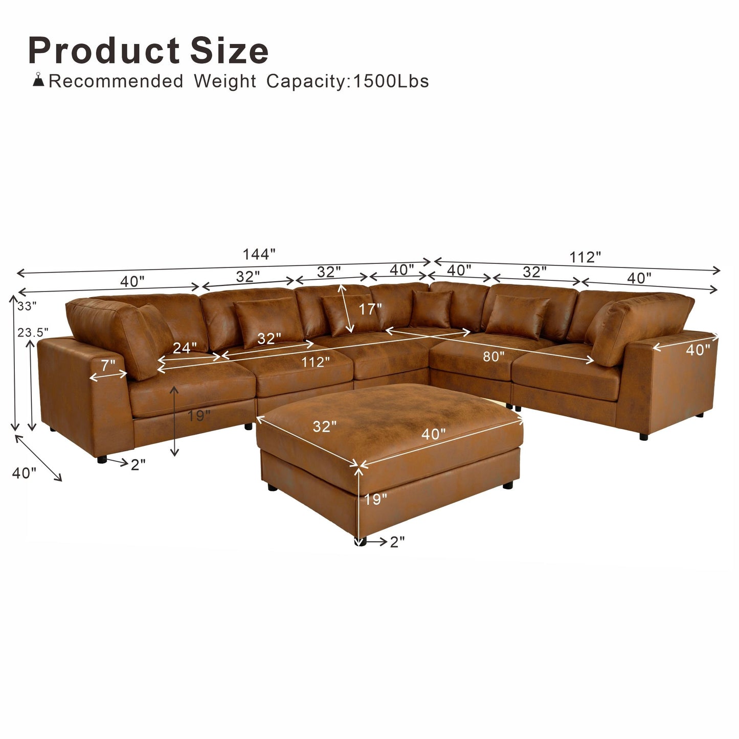 Modular Sectional With Removable Cushions