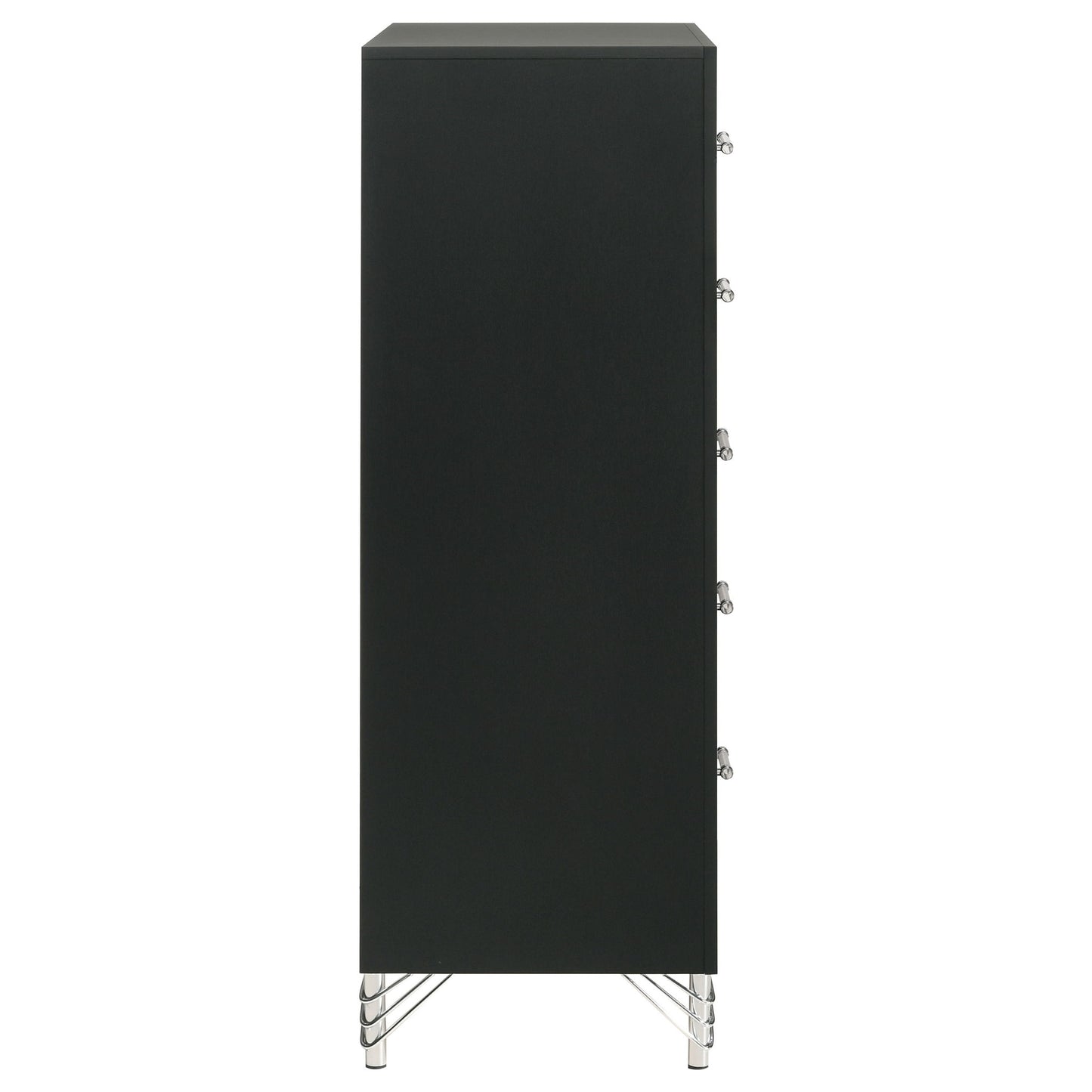 Malcolm - 5 Drawer Bedroom Chest - Black
