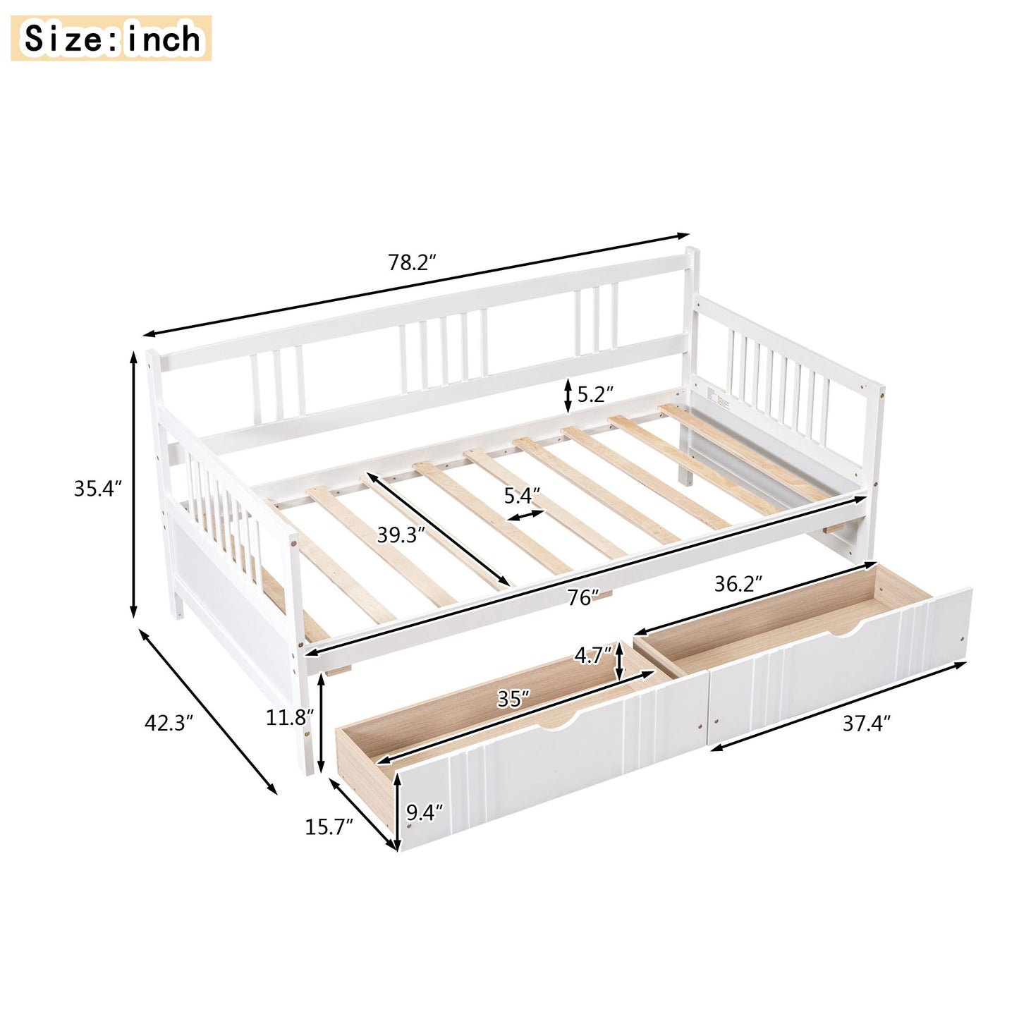 Multifunctional Modern Daybed