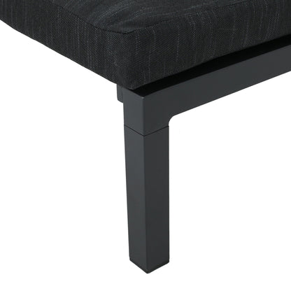 Modern Chaise Lounge With Wate Resistant Fabric Cushions