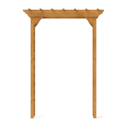 Arbor, Wedding Arch For Ceremony, Trellis For Plant Climbing, Christmas Decor Pergola For Garden Backyard - Yellow