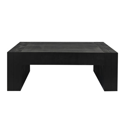 Modern Farmhouse Living Room Block Leg Coffee Table