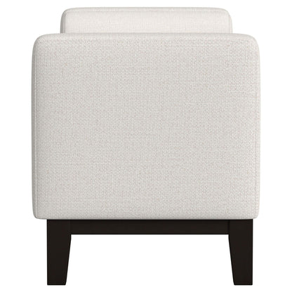 Thomas - Raised Arm Accent Bench - Ivory
