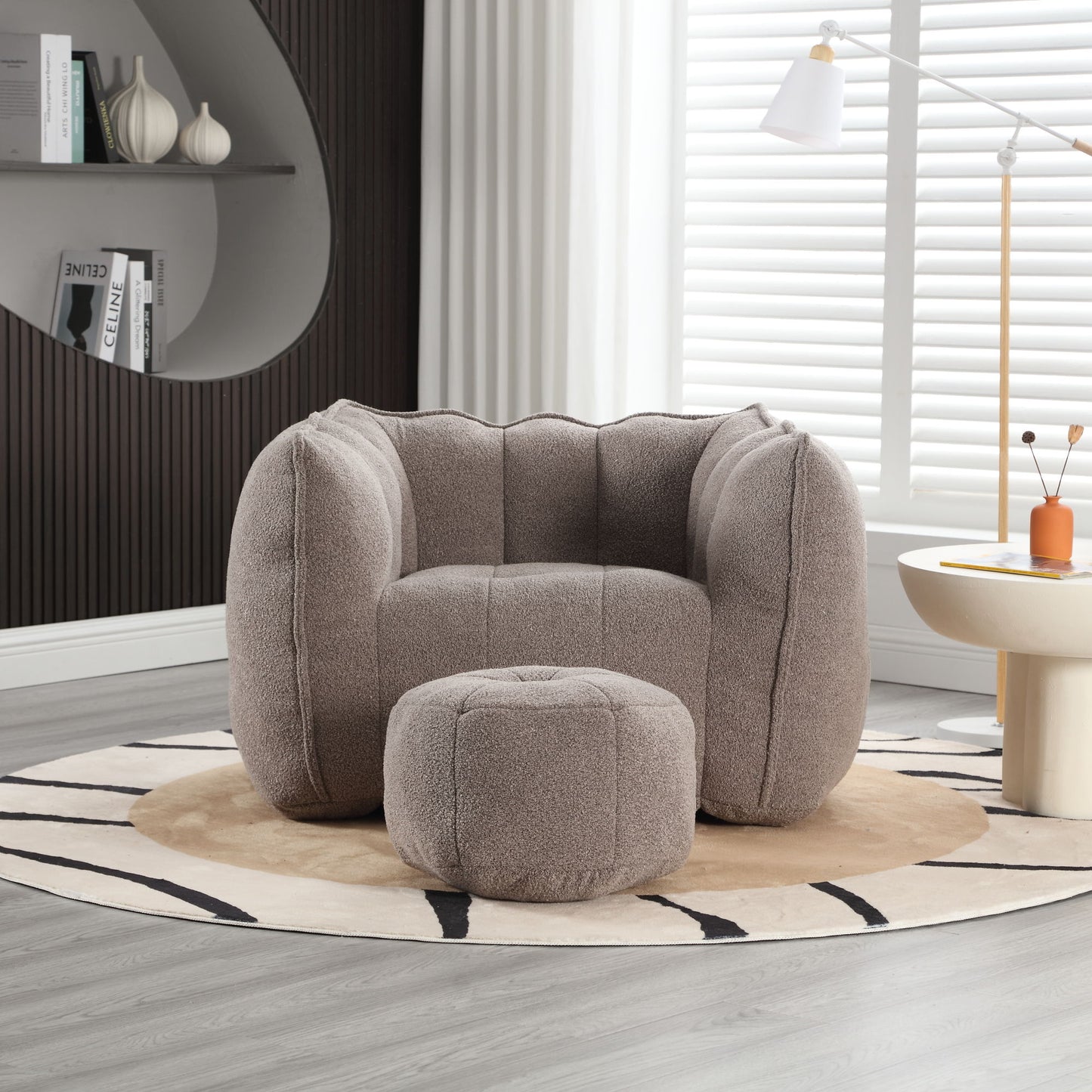 Soft Bean Bag Chair With High Resilient Foam