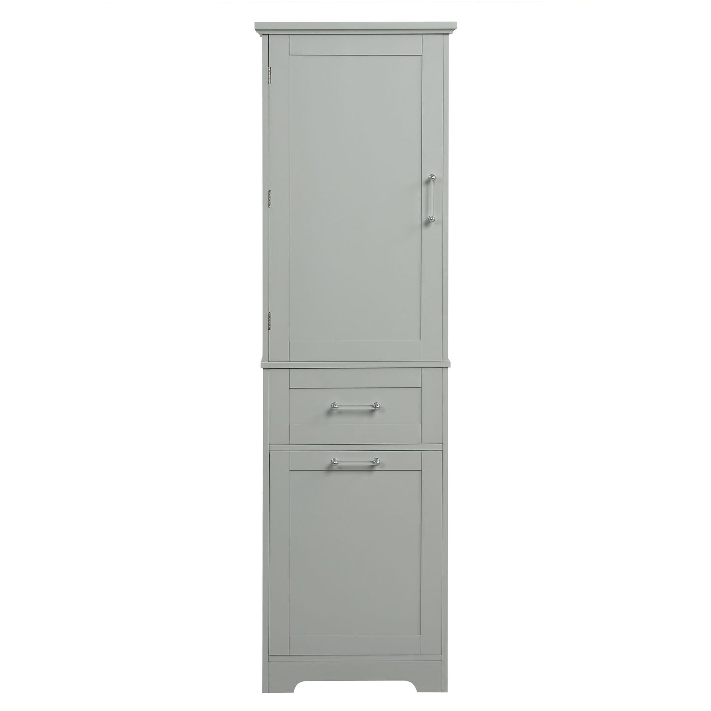 Tall Freestanding Bathroom Storage Cabinet With Adjustable Shelf And 2 Drawers