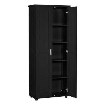 Storage Cabinet With Adjustable Shelves, 2 Doors, Rectangle Design For Bathroom