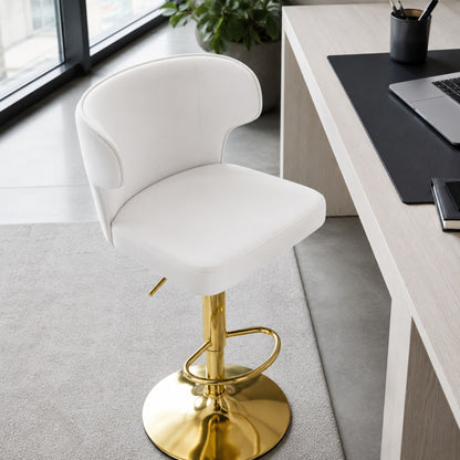 Adjustable Swivel Bar Chair With High Back Support