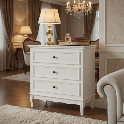 3 Drawer Dresser - White