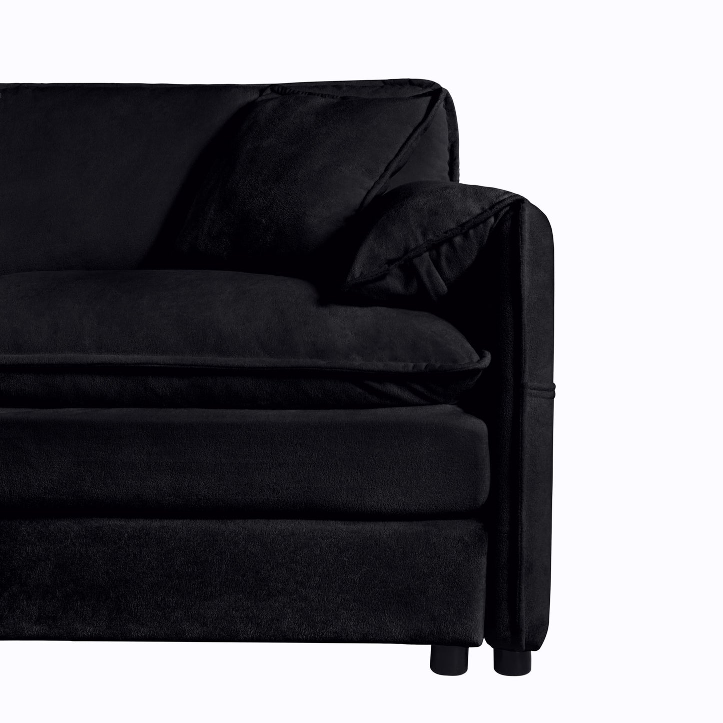 Oversized Chair With Movable Ottoman, Soft Upholstered Lounge Chair