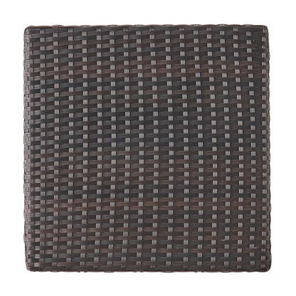 Luminant - Outdoor Side Table With Iron Frame - Brown