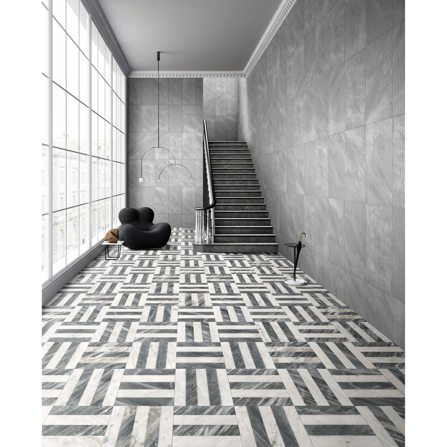 Elegant Waterjet Polished Marble Tile For Floor And Wall
