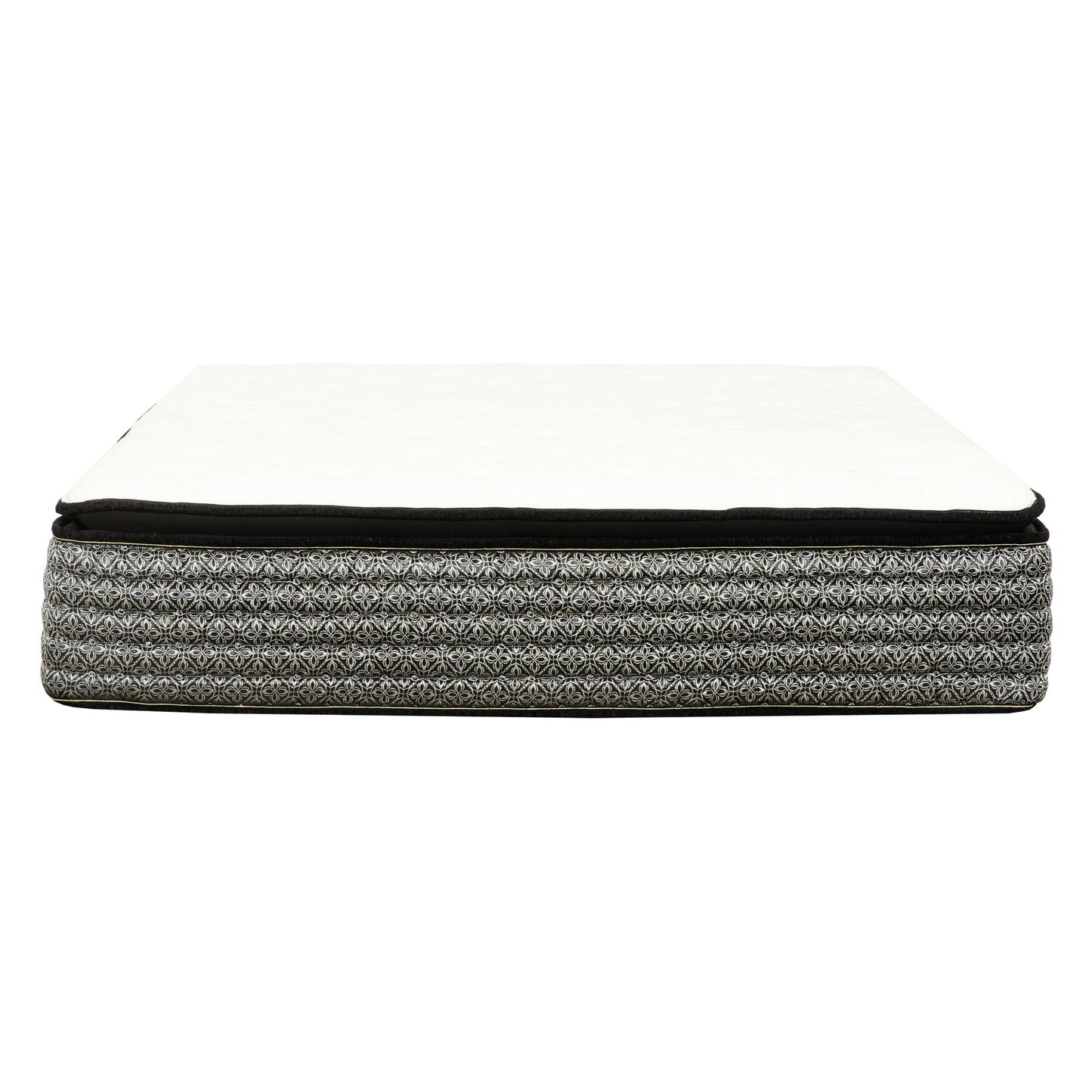 14" Premium Hybrid Mattress In A Box Plush Gel Memory Foam Top With Cooling Technology - Gray / White - Queen