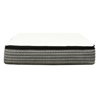 14" Premium Pocket Coil Hybrid Mattress With Gel Memory Foam, Super Plush - Gray / White - King