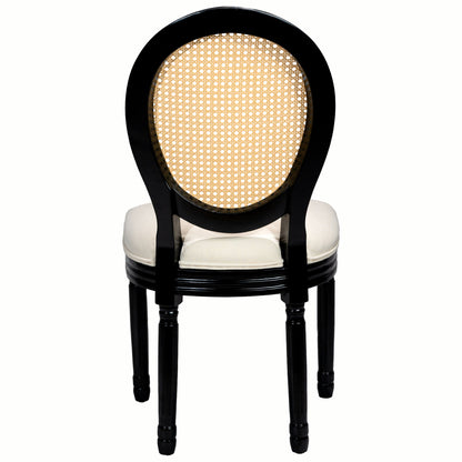 French Country Dining Chairs With Round Back (Set of 2)