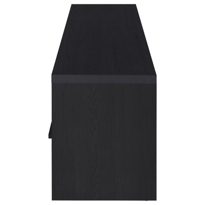 Ian - 2 Door TV Stand Media Console With Storage - Black