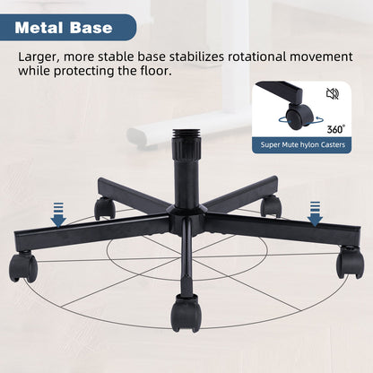 Criss Cross Armrest Office Chair With Wheels