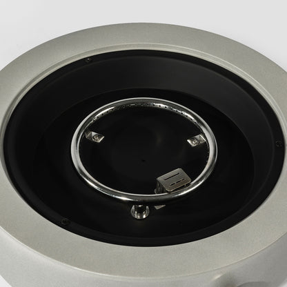 Propane Gas Fire Pit Bowl, 40000 Btu, Round For Outside - Gray