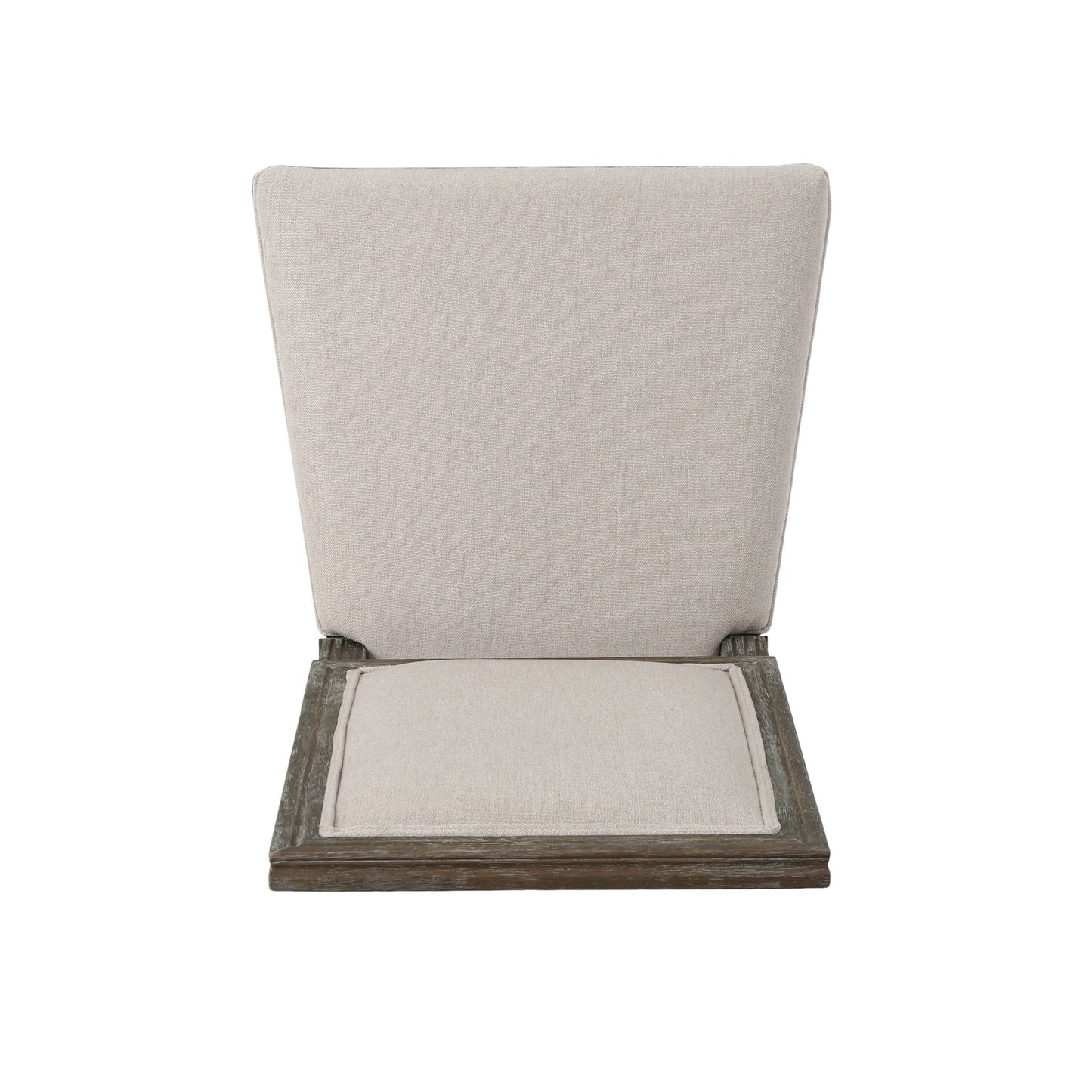 Traditional Style Dining Chair Set With Fabric Upholstery