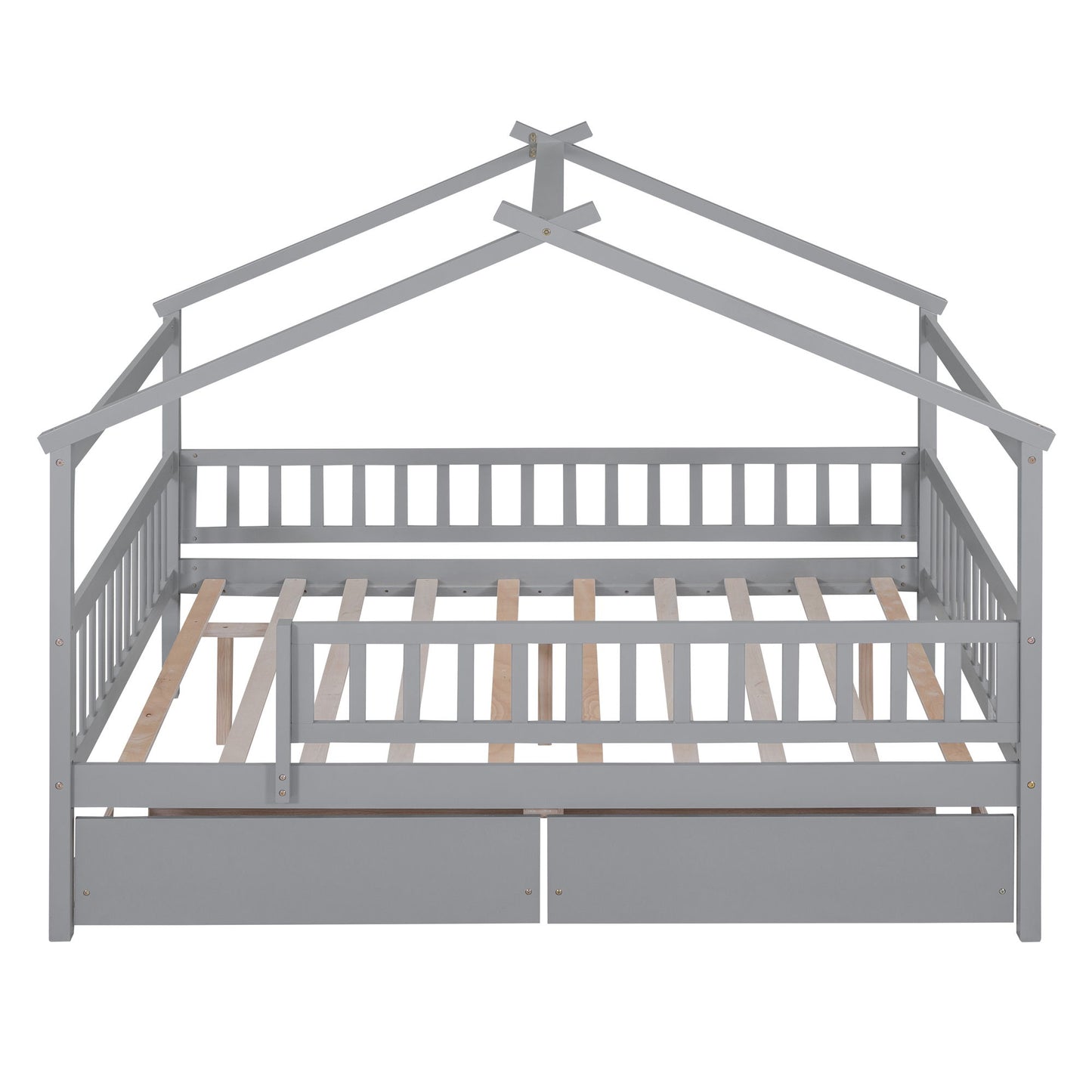House Bed With 2 Drawers