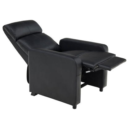 Warren - 3 Seater Home Theater With 2 Wedge Consoles Recliners - Black