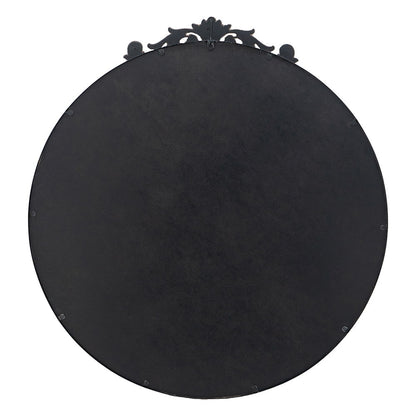 Classic Design Mirror With Baroque Inspired Frame For Bathroom, Entryway Console Lean Against Wall