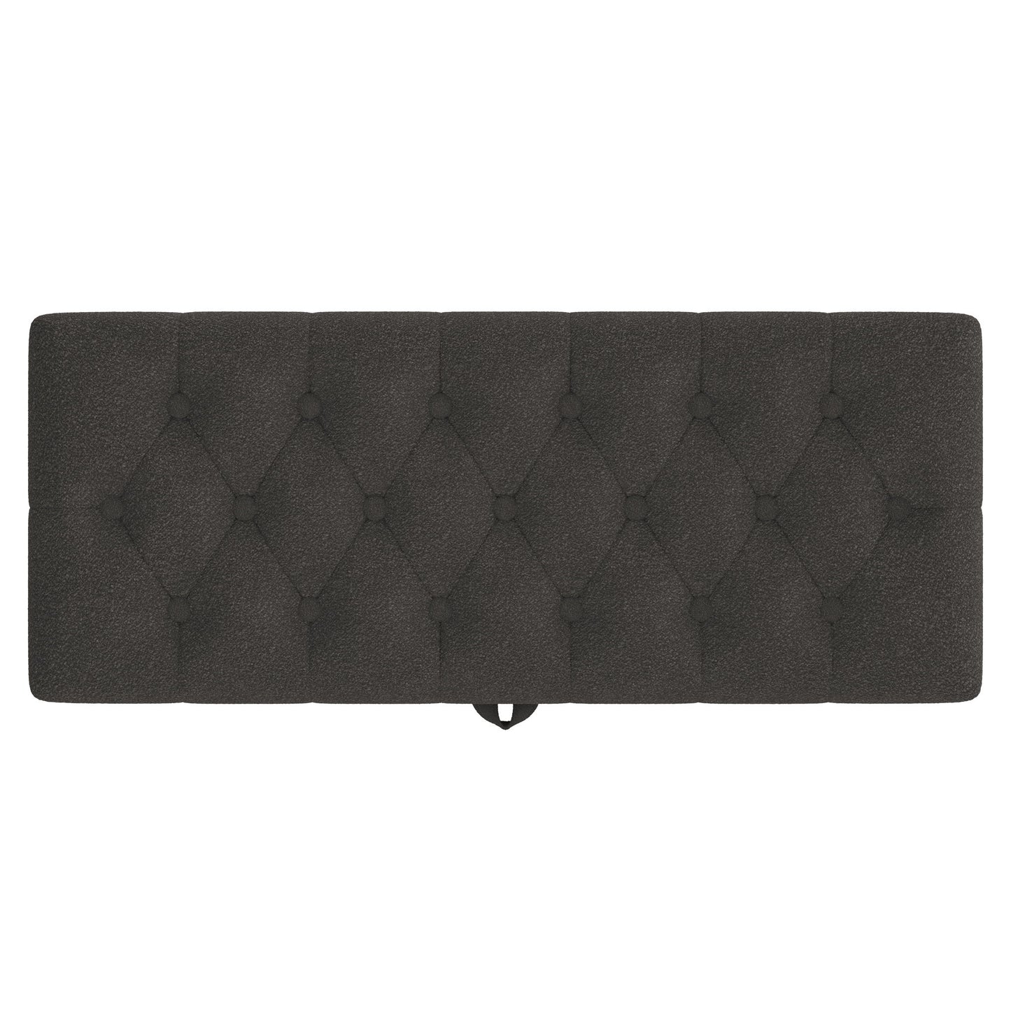 Modern Tufted Storage Ottoman Bench With Metal Legs