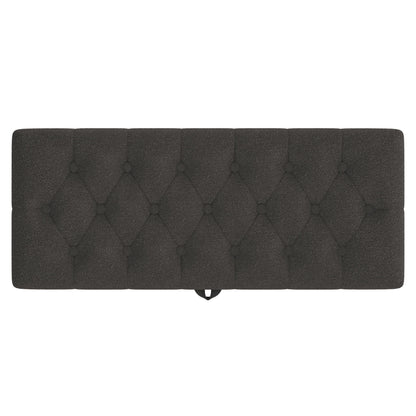 Modern Tufted Storage Ottoman Bench With Metal Legs