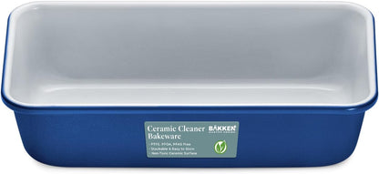 Premium Loaf Pan – Aluminized Steel, Ceramic Non-stick Coating, Pfoa Pfas Free, Even Heat, Non-toxic, 9x4.7x2.3”, Stylish Colors, Healthy Baking, Ideal Size, Durable Bakeware