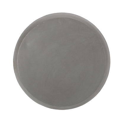 Outdoor Side Table With Cylindrical Shape - White
