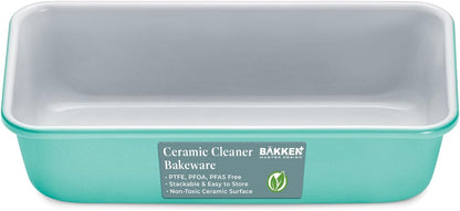 Premium Loaf Pan – Aluminized Steel, Ceramic Non-stick Coating, Pfoa Pfas Free, Even Heat, Non-toxic, 9x4.7x2.3”, Stylish Colors, Healthy Baking, Ideal Size, Durable Bakeware