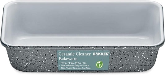 Premium Loaf Pan – Aluminized Steel, Ceramic Non-stick Coating, Pfoa Pfas Free, Even Heat, Non-toxic, 9x4.7x2.3”, Stylish Colors, Healthy Baking, Ideal Size, Durable Bakeware