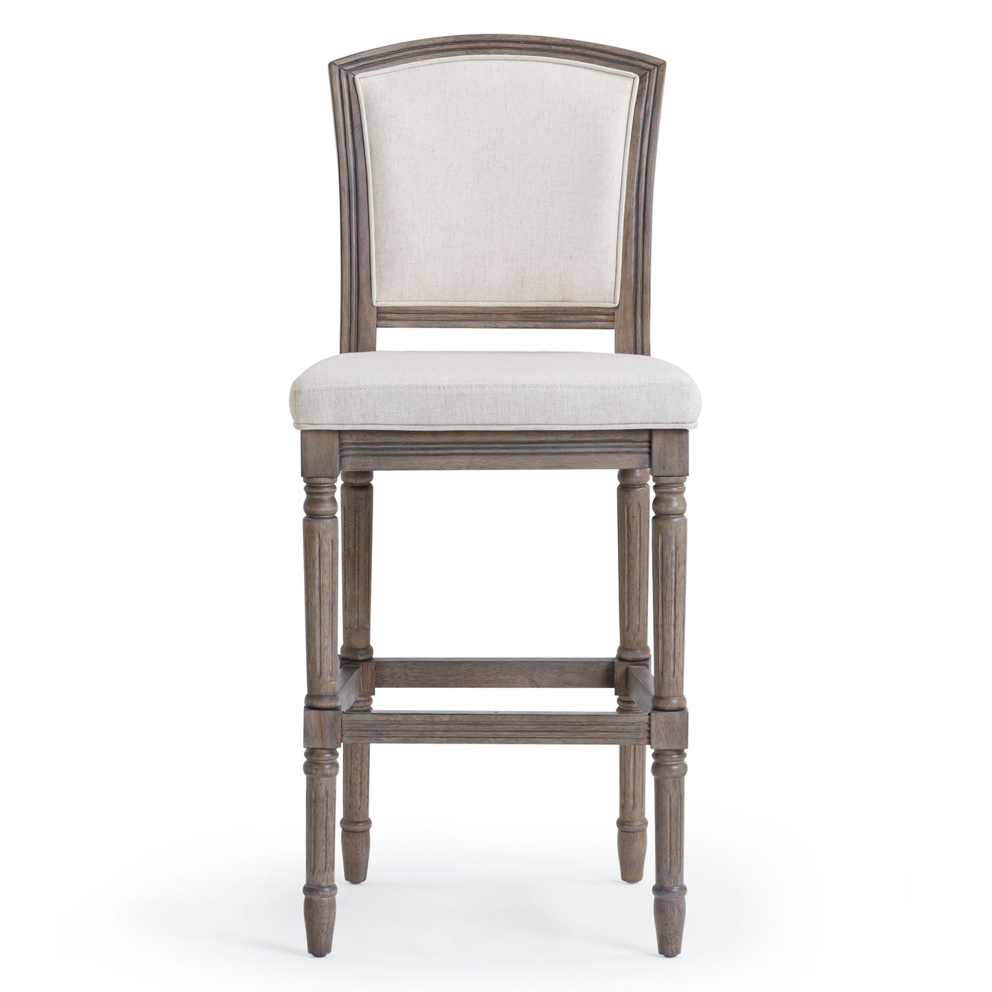 Stool With Upholstered Seat And Back