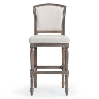 Stool With Upholstered Seat And Back