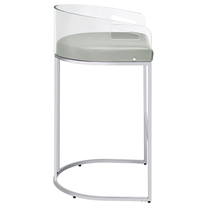 Mello - Upholstered Bar Chair (Set of 2) - Gray