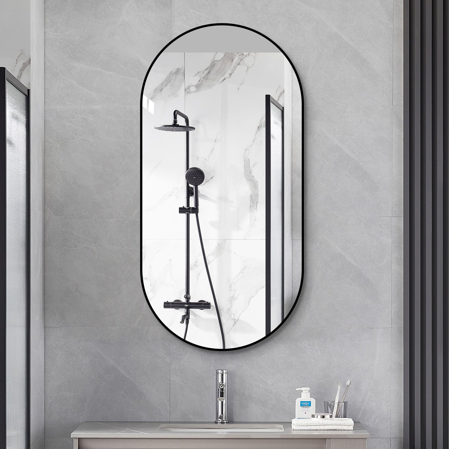 Modern Framed Bathroom Vanity Mirror