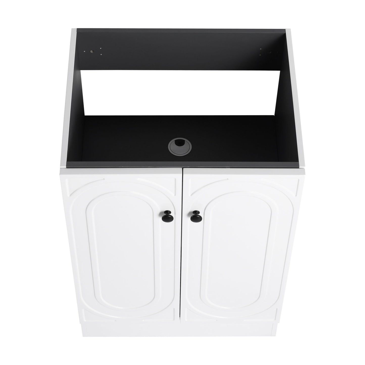 Contemporary Freestanding Bathroom Vanity With Resin Sink & Soft-Close Cabinet Doors