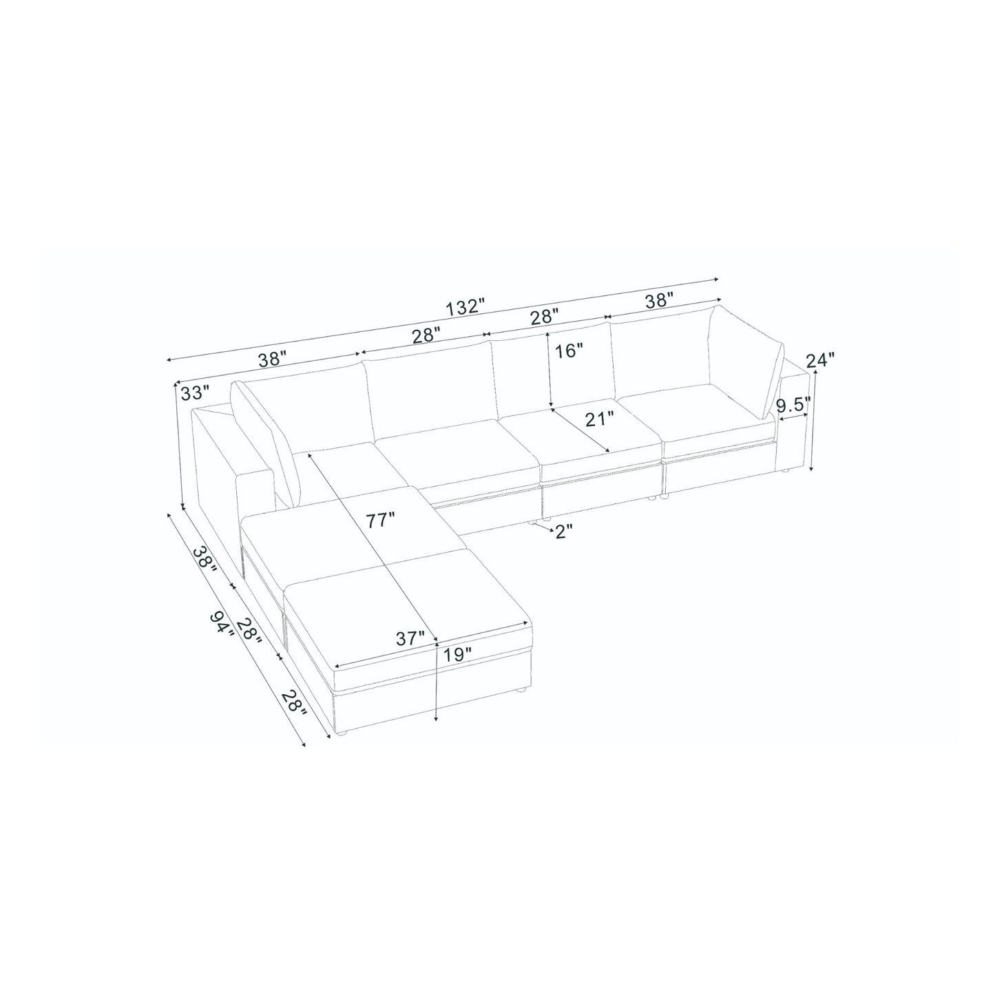 Reversible Modular Sectional