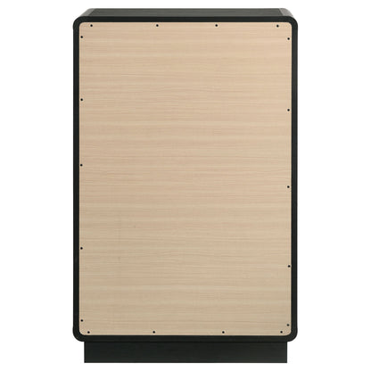 Burton - 5 Drawer Chest Of Drawers - Black