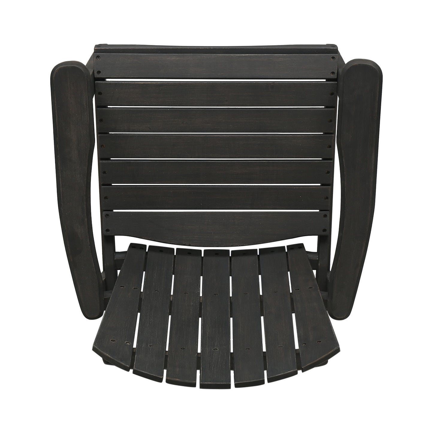 Outdoor Weather Resistant Acacia Wood Adirondack Dining Chairs (Set of 2)
