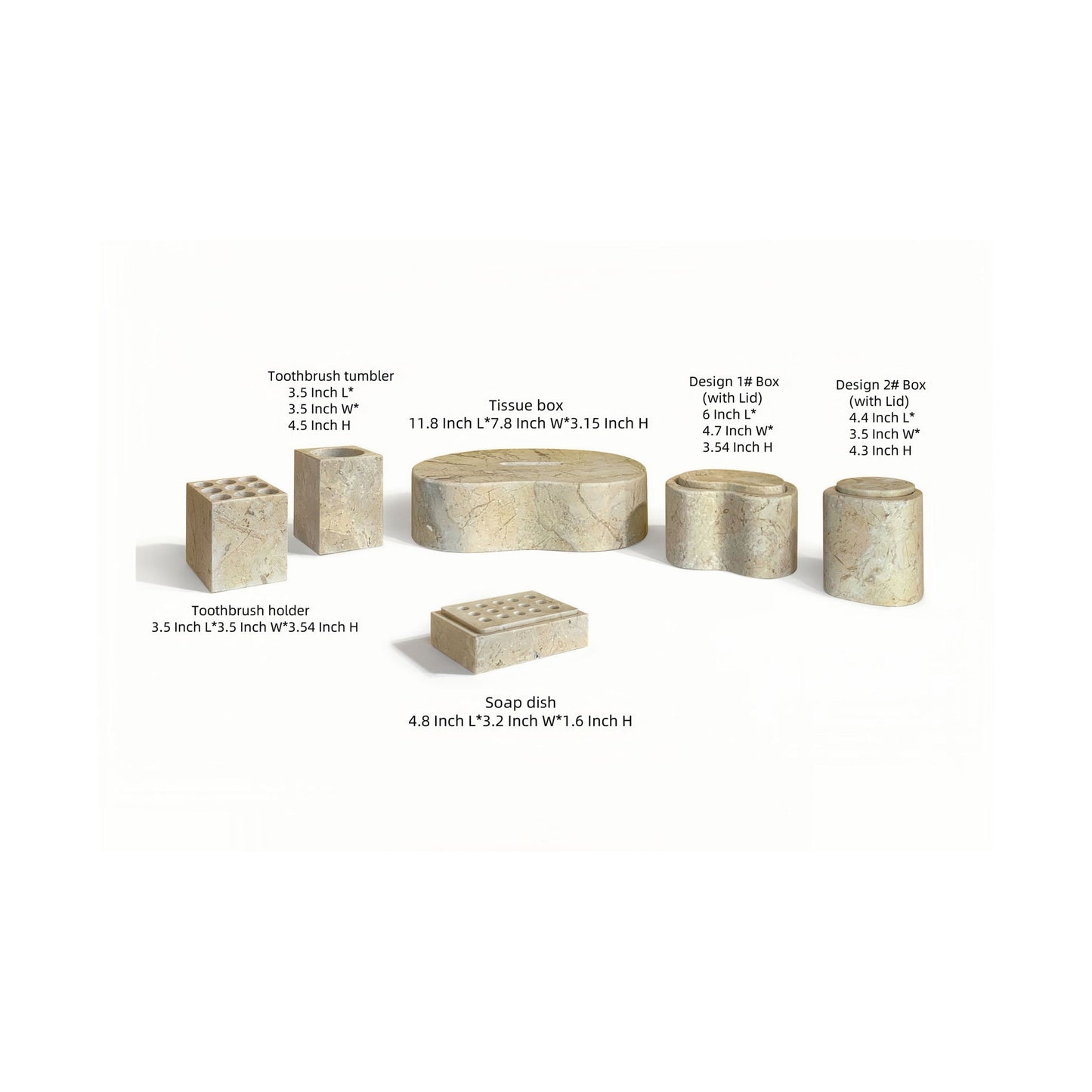 Elegant Bathroom Accessories Set
