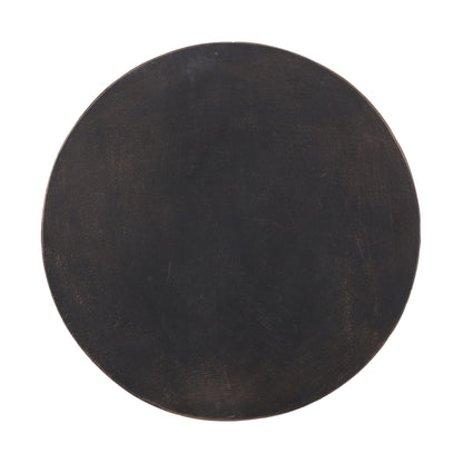 Outdoor End Table With Cutout Handle - Copper
