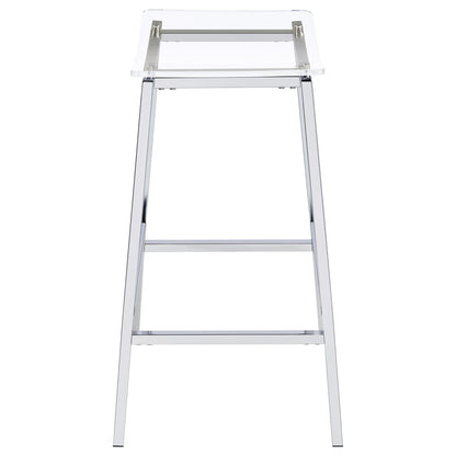 Staten - Backless Bar Stool (Set of 2) - Chrome
